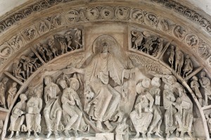 Vézelay (89) - Tympan central de la nef (v. 1130)