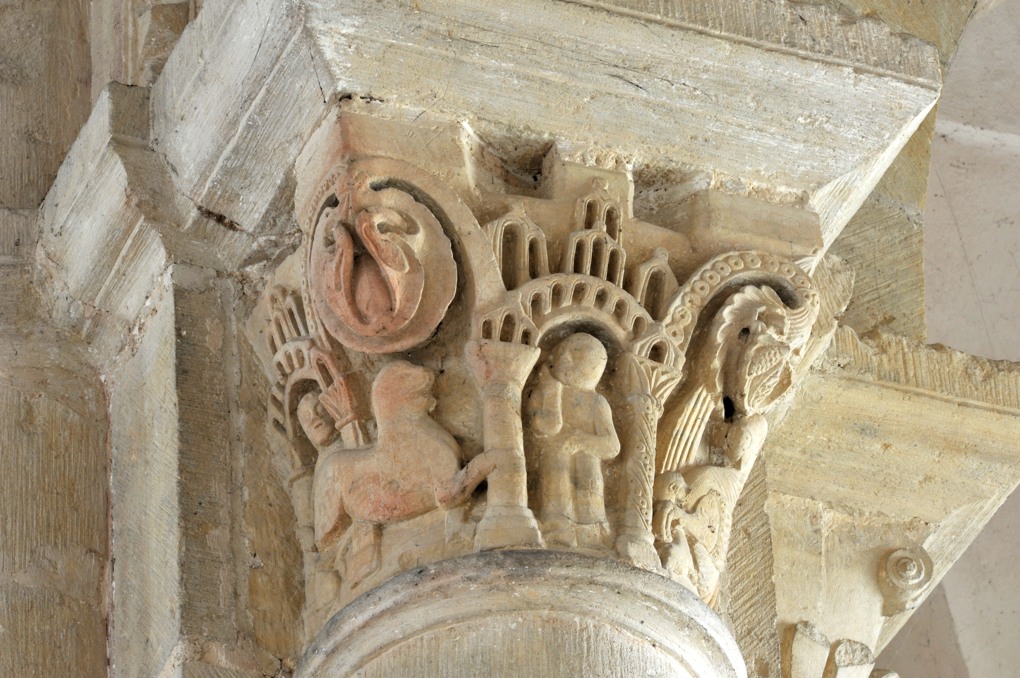 Saint-Révérien - Eglise Saint-Révérien - Chapiteau du choeur (XIIe siècle)