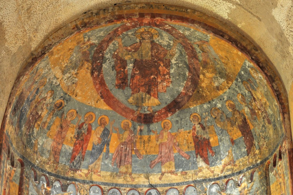 Anzy-le-Duc - Eglise priorale - Fresque de l'abside