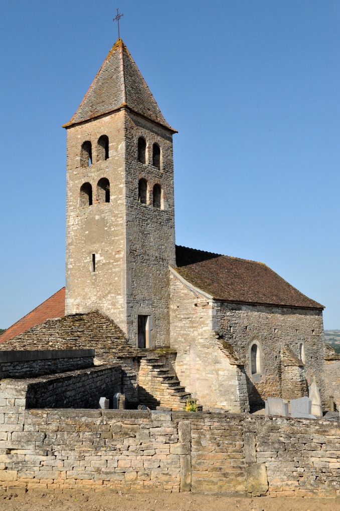 Bresse-sur-Grosne - Eglise Saint-Vincent-et-Saint-Martin de Colombier-le-Haut (1ère moitié du XIIe siècle)