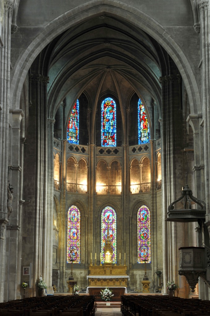 Chalon-sur-Saône - Cathédrale Saint-Vincent - Le choeur des XIIe et XIVe siècle