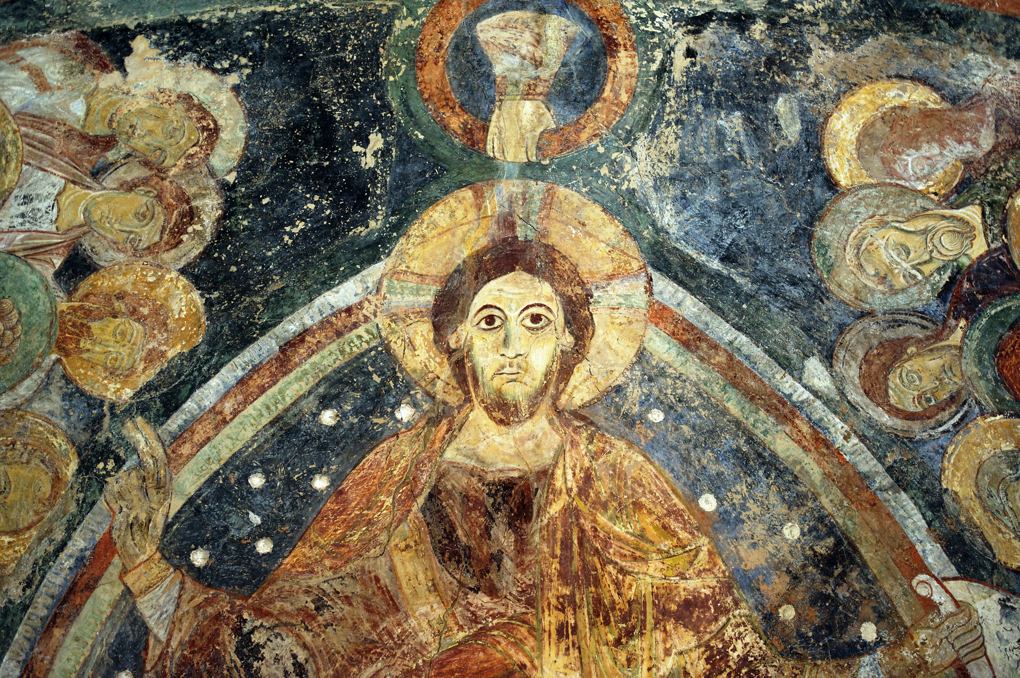 Berzé-la-Ville - Chapelle des Moines : fresques de l'abside (début du XIIe siècle)