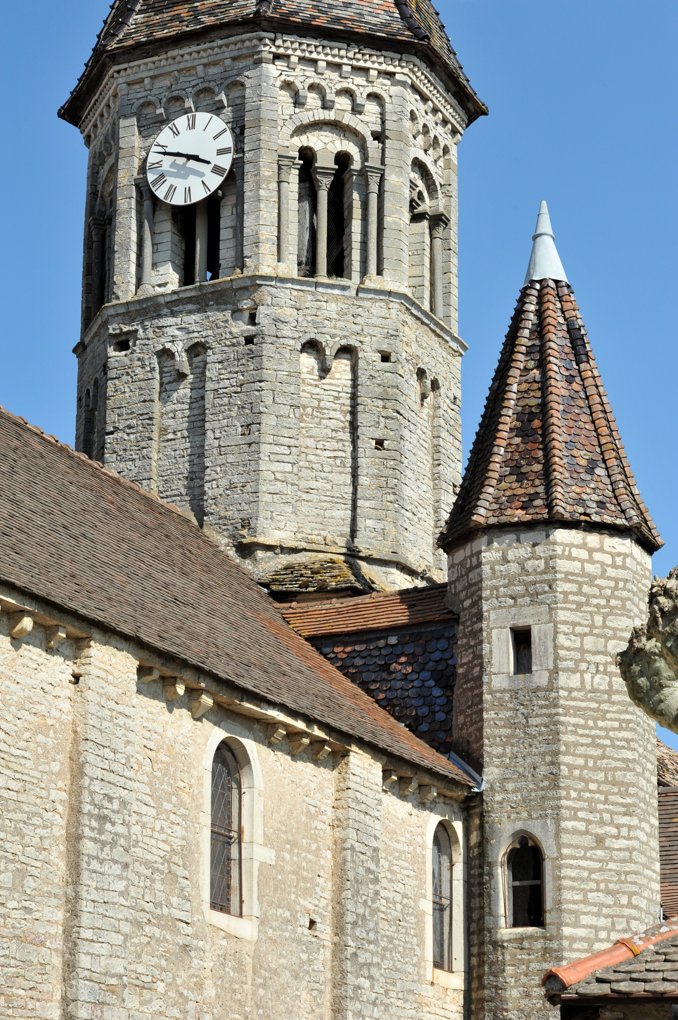 Clessé - Eglise Notre-Dame (XIIe siècle) : le clocher octogonal