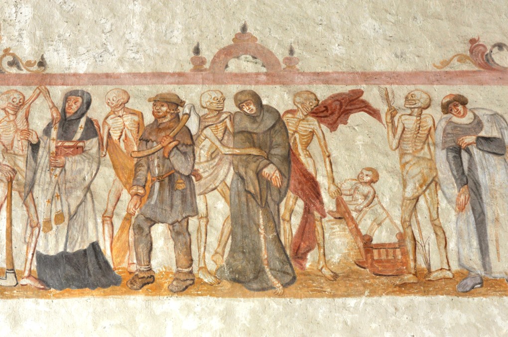La Ferté-Loupière - Eglise Saint-Germain : la Danse macabre (v. 1500)