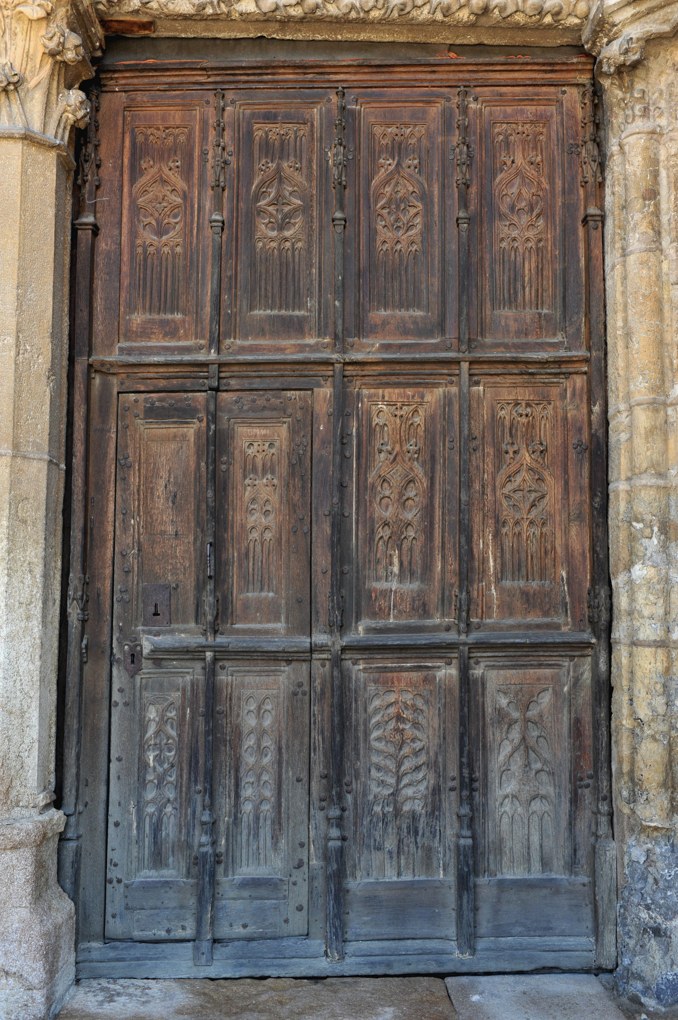 Vitteaux - Eglise Saint-Germain (XIIe-XVIe siècle) : vantaux du portail occidental (XVe siècle)